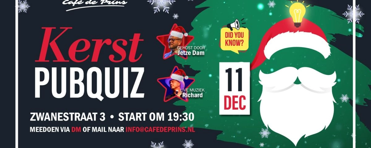 Christmas Quiz at Café de Prins